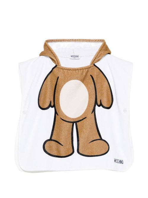 Poncho unisex Moschino Baby bianco MOSCHINO BABY | MUX05OLGA2410101